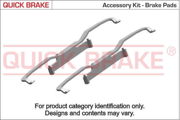 Accessory Kit, disc brake pad 
