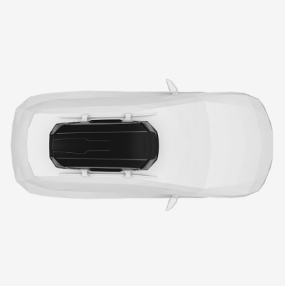 Roof Box (175x84x44cm; 400L), Black Glossy