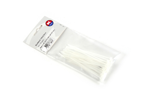 Cable Tie 100x2,5mm valge 25tk