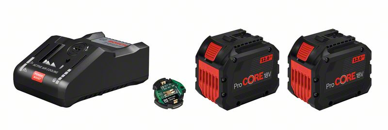 Electrical Tool Set (rechargeable) GBA 18V 2x12.0Ah ProCORE18V + GAL 18V-160 C, como