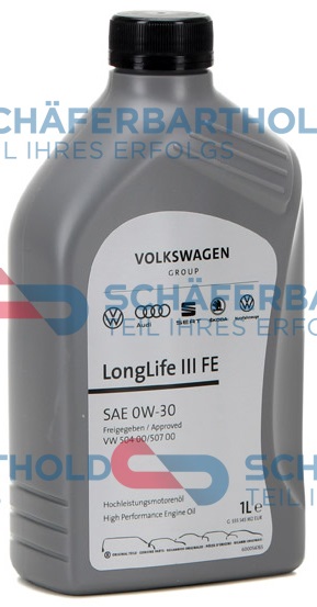 Engine Oil 0W-30, VW 504.00, VW 507.00, 1L
