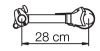 Extension Set, tow bar coupling bike carrier Omnibike 2 raami hoidik 28cm