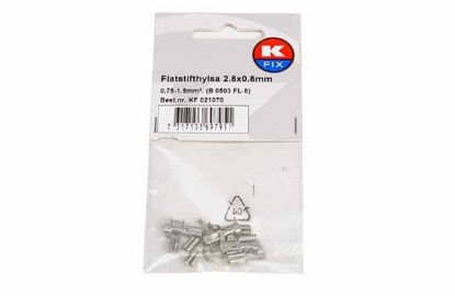 Terminal, electric universal parts plaat 2.8x0.8mm lukustuv 0,75-1,5mm2 EMA 10tk