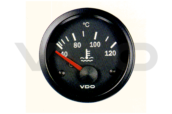 Gauge, coolant temperature 12V 52mm 40-120 kraadi