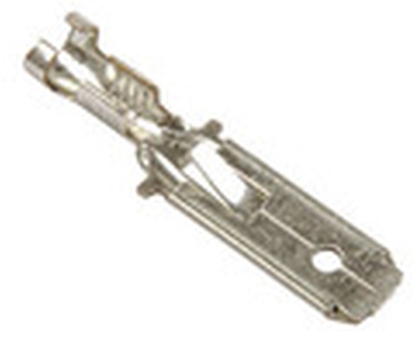 Terminal, electric universal parts plaat 6.3x0.8mm lukustuv 0.5-1.0mm2  ISA 10tk