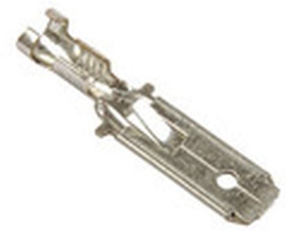 Terminal, electric universal parts plaat 6.3x0.8mm lukustuv 0.5-1.0mm2  ISA 10tk