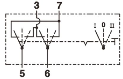 Switch I-0-II 12/24V