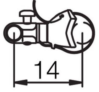 Extension Set, tow bar coupling bike carrier Omnibike raami hoidik 14cm