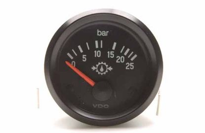 Gauge, Oil pressure käigukastiõlile 24V 52mm 0 - 25bar
