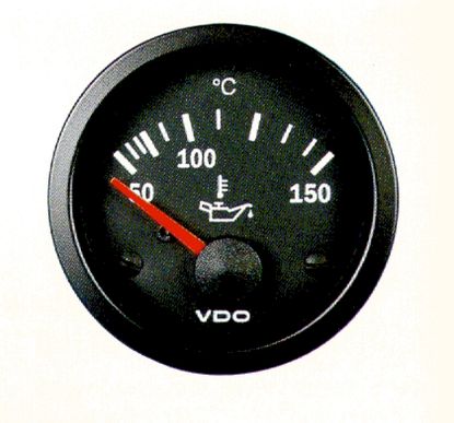 Gauge, Oil temperature 12V 52mm 50-150 kraadi