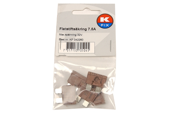 Fuse 7,5A 32V 5tk