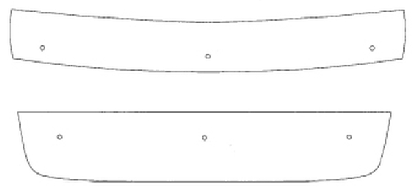 Trim/Protective Strip, radiator grille Peugeot Expert 2008-2012