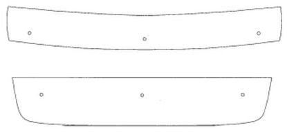 Trim/Protective Strip, radiator grille Peugeot Expert 2008-2012