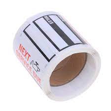 Oil Change Tag Õlivahetuse kleepsud rullis 100 tk