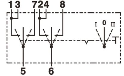 Switch I-0-II 24V,8A