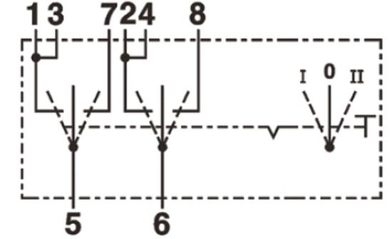 Switch I-0-II 24V,8A