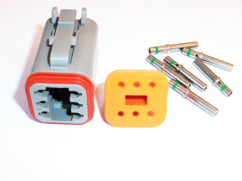 Socket 6 PIN EMA 1-2mm2  komplekt