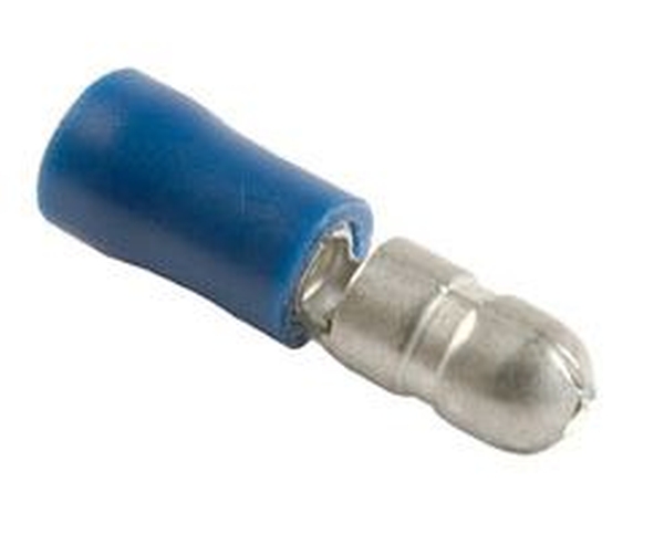 Terminal, electric universal parts ümarpistik 5mm sinine 10tk