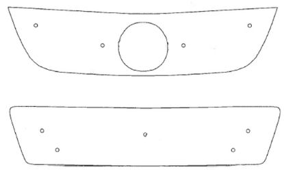 Trim/Protective Strip, radiator grille VW Touran 2003-2006