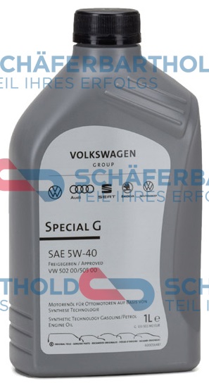 Engine Oil 5W-40, VW 502.00, Special G, Bensiin, 1L