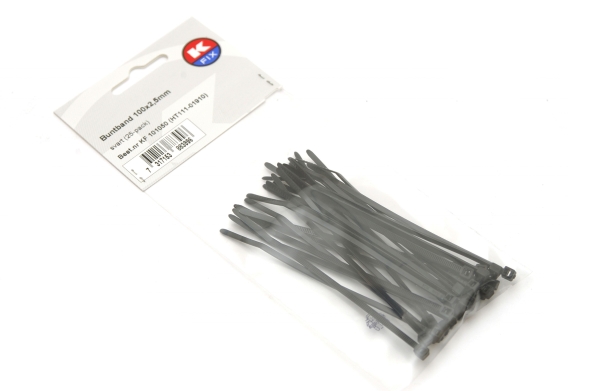 Cable Tie 100x2,5mm must 25tk