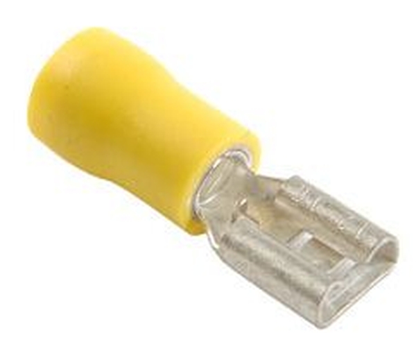 Terminal, electric universal parts plaat 9,5x1,2mm kollane