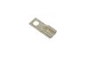 Terminal, electric universal parts plaat 6.3x0.8mm kinnine