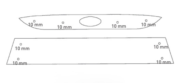 Trim/Protective Strip, radiator grille Ford S-Max 06-10