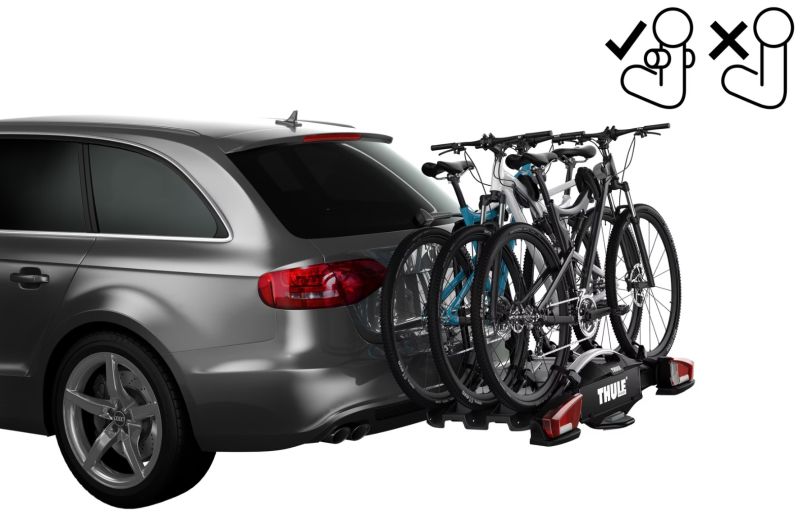 Bike Rack, trailer hitch carrier VeloCompact F 3 (3 rattale,13pin) - FIX4BIKE
