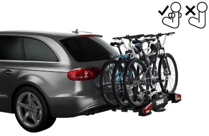 Bike Rack, trailer hitch carrier VeloCompact F 3 (3 rattale,13pin) - FIX4BIKE