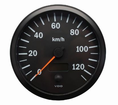 Speedometer 24V 140mm 0 - 125 km/h