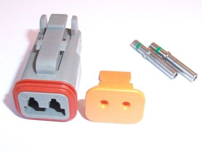 Socket Deutsch 2pin EMA klemmidega komplekt