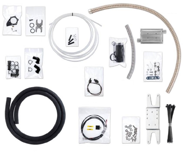 Assembly kit, auxilliary heater 