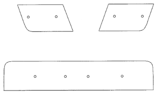 Trim/Protective Strip, radiator grille Nissan King Cap 2002-