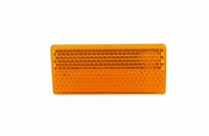 Reflector Helkur kollane 69x31,5mm iseki