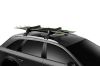 Ski Holder, roof rack SnowPack M, 4-le suusapaarile (50cm), must