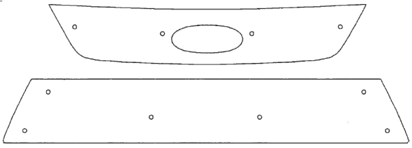 Trim/Protective Strip, radiator grille Ford Mondeo 2007-2009