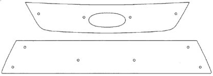 Trim/Protective Strip, radiator grille Ford Mondeo 2007-2009