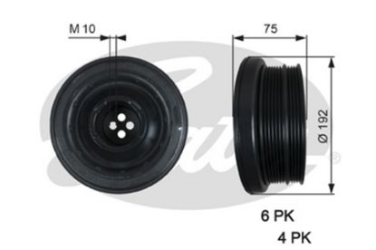Belt Pulley, crankshaft BMW 3 (E90), 5 (E60), X5 (E70)
