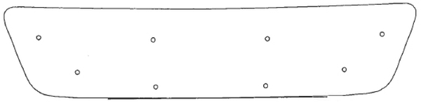 Trim/Protective Strip, radiator grille MB Sprinter 1996-1999