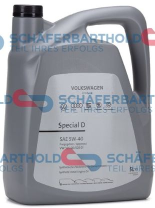 Engine Oil 5W-40, VW 505.01, Special D, Diisel, 5L