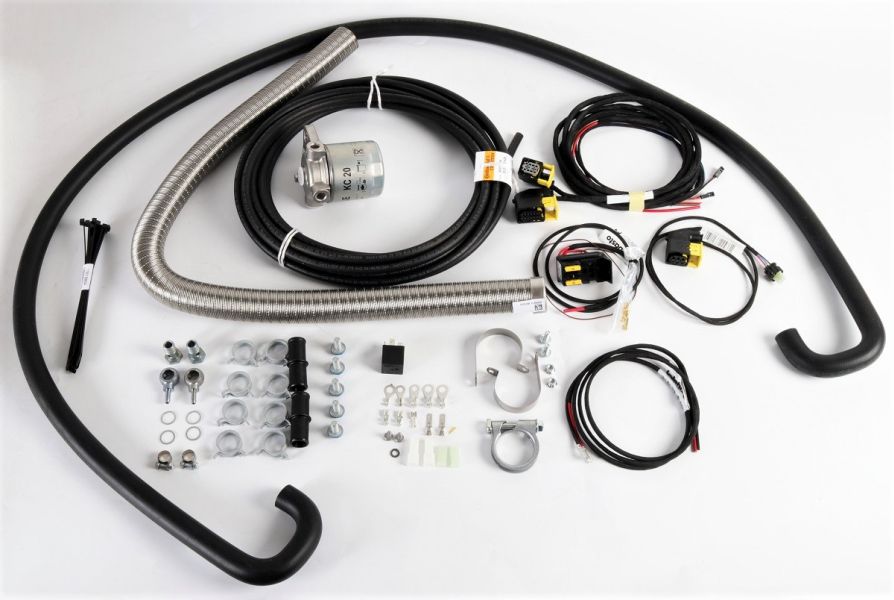 Assembly kit, auxilliary heater 