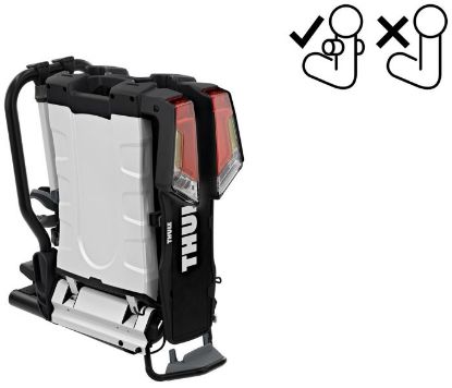 Bike Rack, trailer hitch carrier EasyFold XT F 2 (2 rattale,13pin) - FIX4BIKE