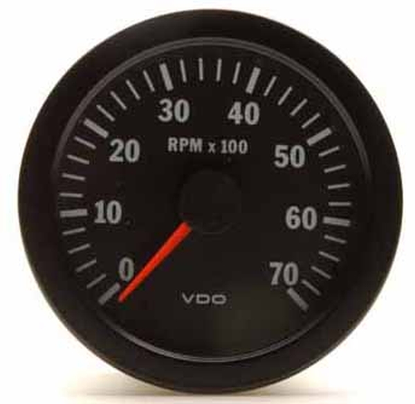 Revolution Counter 12V 80mm 0 - 7000 p/min
