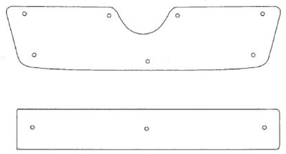 Trim/Protective Strip, radiator grille Skoda Octavia 2006-2009