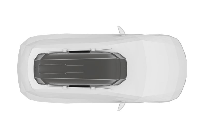 Roof Box (232x92x45cm; 600L), Titan Glossy