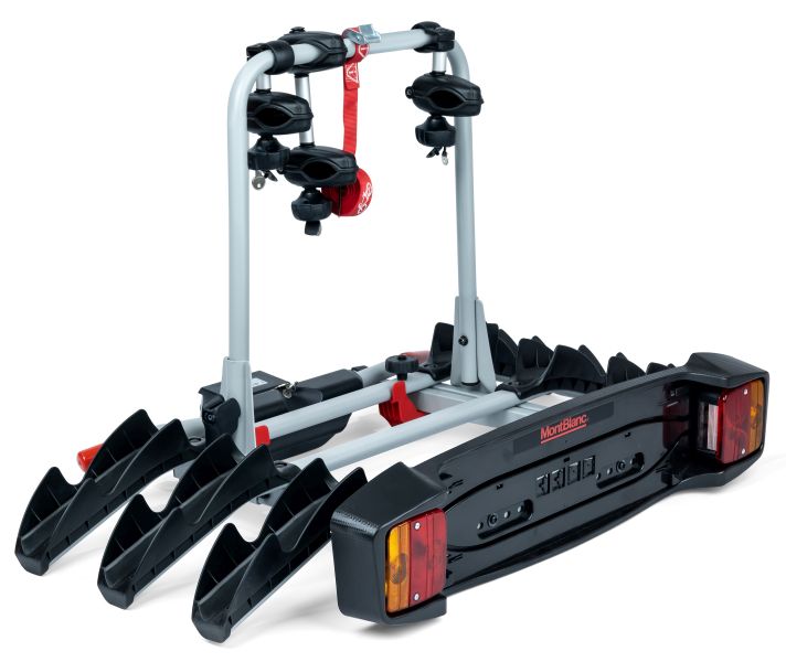 Bike Rack, trailer hitch carrier TowVoyage (3 rattale, 7pin)