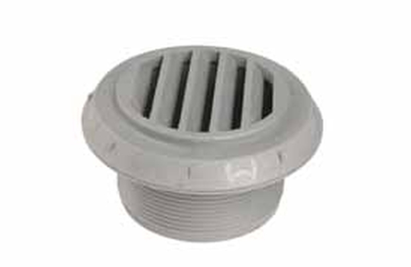 Air nozzle, auxiliary heater AIR-OUTLET D60 45 DEGREES GREY