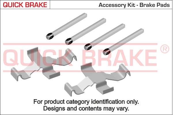 Accessory Kit, disc brake pad 
