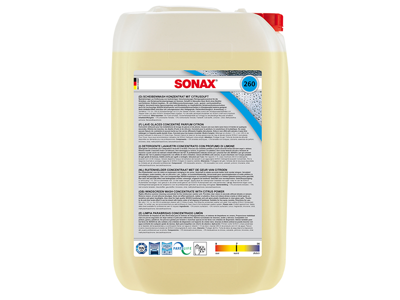 Antifreeze, window cleaning system SUVI 25L 1:10 - tsitrus